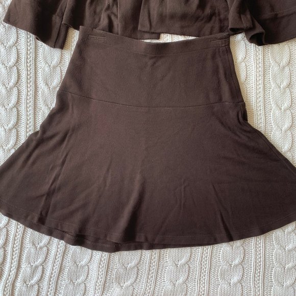 Karen Kane Dark Brown Suit Set - Picture 2 of 5